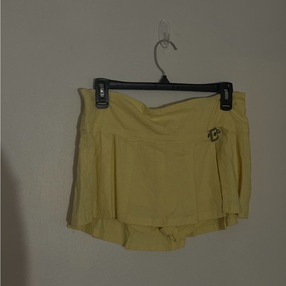 Butter Yellow Mini Skort